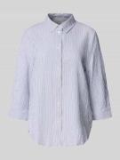 Regular fit blouse met 3/4-mouwen