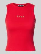Tanktop met motiefstitchings