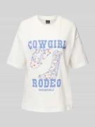Oversized T-shirt met motiefprint