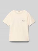 T-shirt met labelprint, model 'ALMERA'