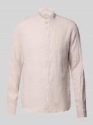 Slim fit vrijetijdsoverhemd van linnen, model 'Anton'