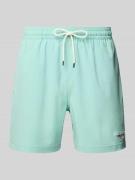 Relaxed fit zwembroek met labelstitching, model 'TRAVLER'