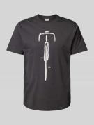 T-shirt met ronde hals, model 'Bike Front'