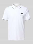 Poloshirt met labeldetail