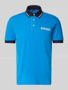Slim fit poloshirt met labelprint