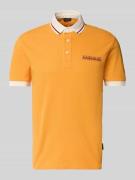 Slim fit poloshirt met labelprint