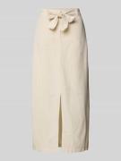 Midirok loopsplit en strikceintuur, model 'PRISILLA'