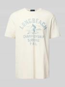T-shirt met labelprint
