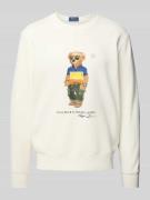 Sweatshirt met labelprint