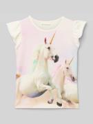 Regular fit T-shirt van puur katoen