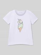Regular fit T-shirt van puur katoen