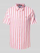 Regular fit vrijetijdsoverhemd van een mix van katoen en linnen