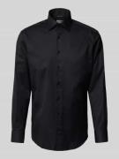 Regular fit zakelijk overhemd van effen materiaal