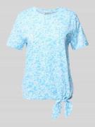 Regular fit T-shirt met knoopdetail