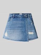 Regular fit korte jeans in wikkellook, model 'TEXAS'