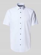 Slim fit zakelijk overhemd met kentkraag