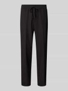 Relaxed fit stoffen broek met elastische band, model 'T_Flex'