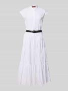 Maxi-jurk met opstaande kraag, model 'BAIRO'