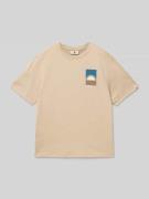 T-shirt met motiefprint en ronde hals