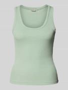 Slim fit tanktop in riblook