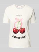 Regular fit T-shirt met motiefprint, model 'KITA'