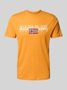 T-shirt met labelprint, model 'AYLMER'