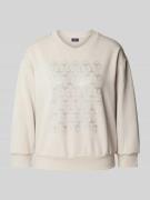 Sweatshirt met strass-steentjes, model 'Telissa'