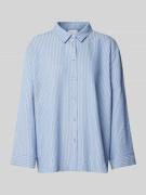 Relaxed fit blouse met structuurmotief