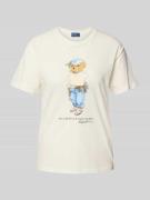 T-shirt met labelprint