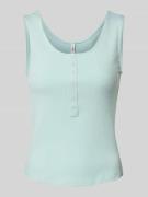 Slim fit tanktop van katoenmix, model 'SIMPLE'
