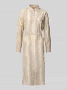 Midi-jurk met knoopsluiting