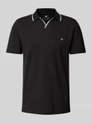 Regular fit poloshirt met logostitching en polokraag