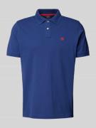Regular fit poloshirt met labelstitching