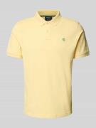 Regular fit poloshirt met labelstitching
