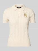 Poloshirt in gebreide look