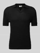 Regular fit poloshirt met V-hals, model 'BRAIAN'