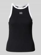 Tanktop met labelstitching, model 'drew'