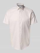 Regular fit zakelijk overhemd met knoopsluiting