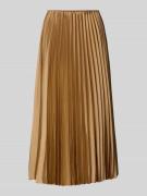 Midirok met plissévouwen en elastische band