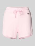 Sweatshorts met labeldetail