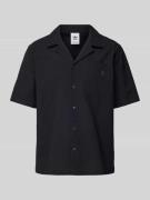 Regular fit vrijetijdsoverhemd met labelstitching