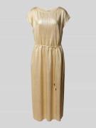 Midi-jurk met ronde hals, model 'PILLE'