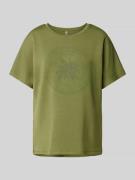 Sweatshirt met labelprint, model 'BANU'
