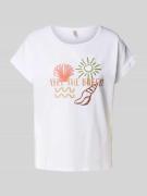 T-shirt met ronde hals, model 'RINA'