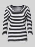 T-shirt met 3/4-mouwen en ronde hals