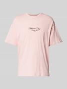 T-shirt met labelprint, model 'MARINA'