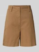 Slim fit korte broek van twill