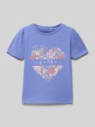 T-shirt met wol, model 'NANNA'