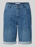 Regular fit korte jeans met steek- en achterzakken