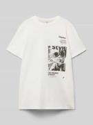 Regular fit T-shirt van puur katoen, model 'PERNILLE'